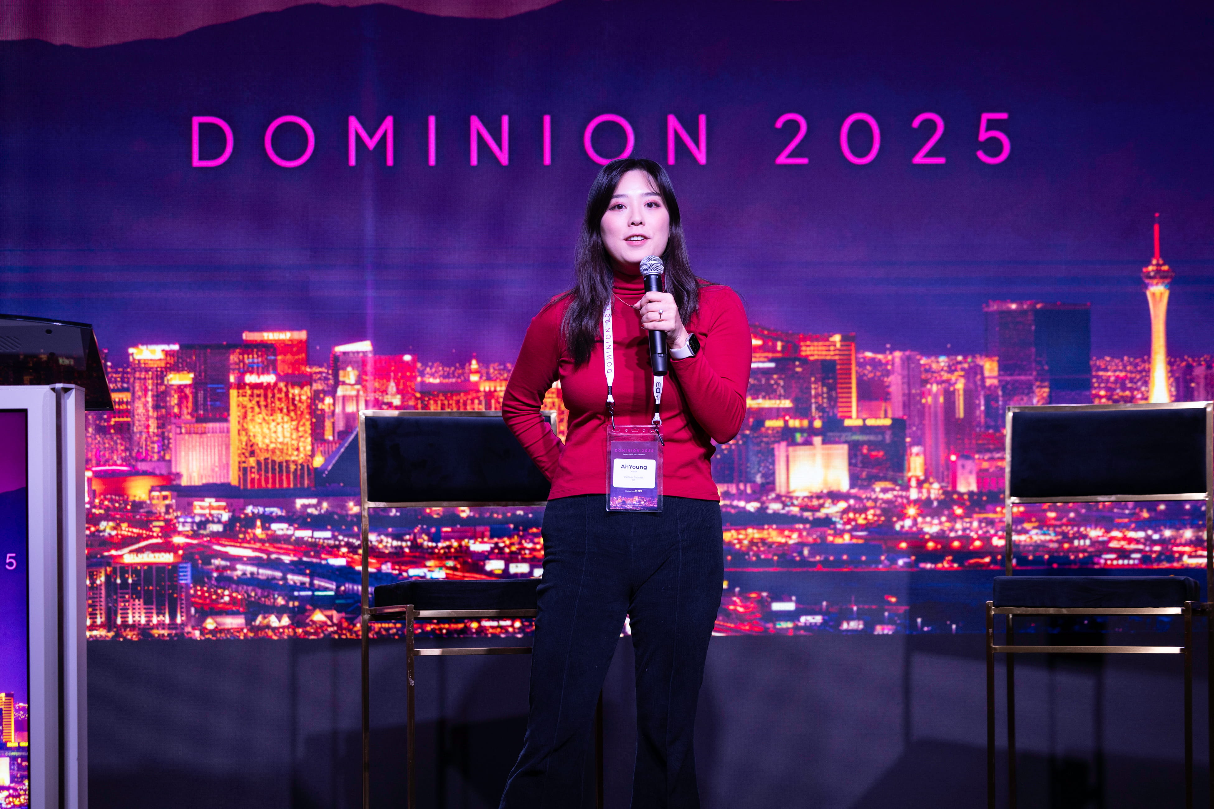Dominion 2025 presentation on stage